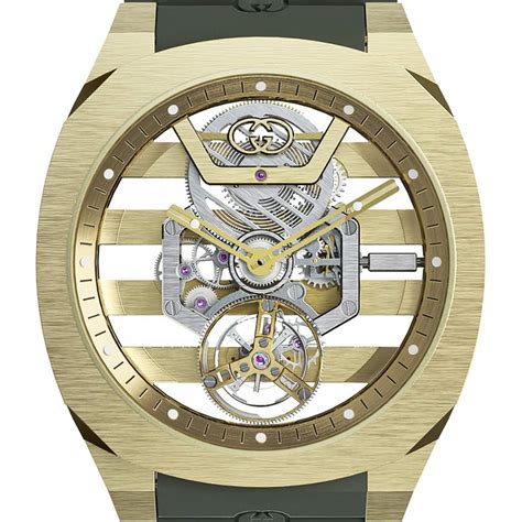 gucci 25h skeleton tourbillon.